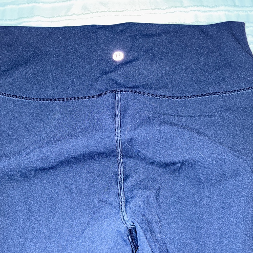 Lululemon Wunder Under High Rise Leggings Navy Sz 10 - Picture 5 of 6